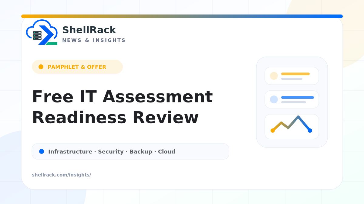 Free IT Assessment for Infrastructure, Security and Backup Readiness