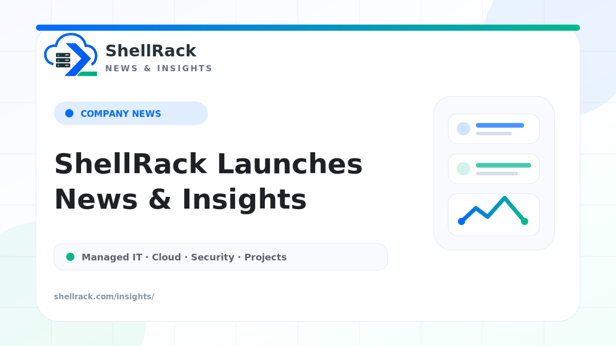 ShellRack Launches News & Insights for Practical Business IT Guidance